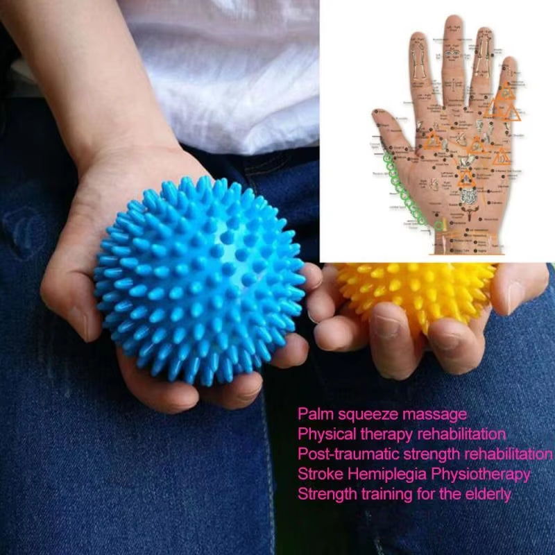 9Cm Spiky Massage Ball Hand Foot Body Pain Stress Massager Relief Trigger Point Health Care Sport Massage & Relaxation