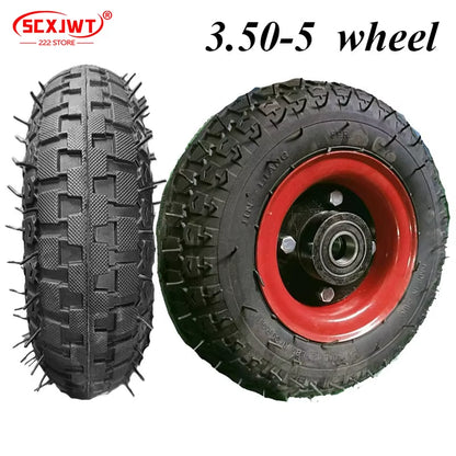 3.50-5 Inflatable Wheel Warehouse Handcart Tiger Cart 350-5 Outer Tire Inner Tube Elderly Mobility Scooter Wheels