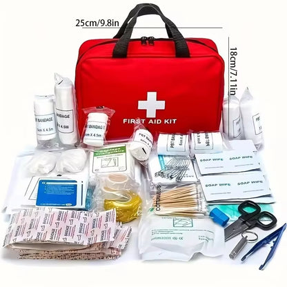 Car Portable First Aid Kit Health Kit Multi-Purpose Emergency Medical Supplies for Outdoor Hiking,Camping and More Medical Bag