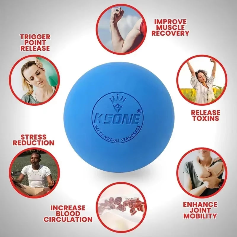 Massage Ball 5Cm Fascia Ball Yoga Muscle Relaxation Pain Relief Portable Physiotherapy Ball for Exerciser