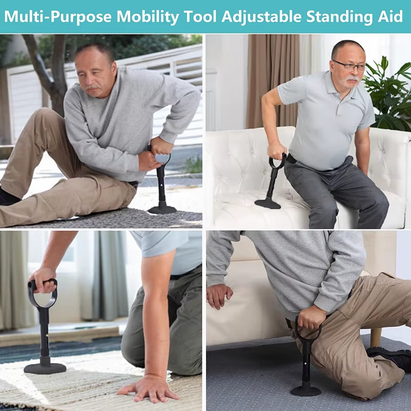 Adjustable Standing Aid Supports Elderly Standing Assist Lift Device Mobility Aids Tool Help Seniors Get up from Floor Ground