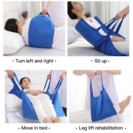 Elderly Disabled Transfer Belt Bed Nursing Shift Pad Turn over Auxiliary Belt Bedridden Patient Transport Carrying Mobile Belt