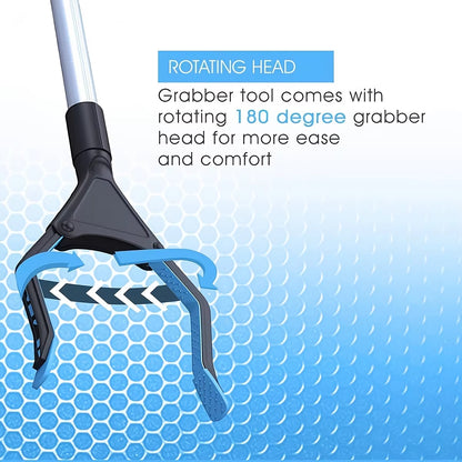 Grabber Reacher Tool for Elderly,32" Foldable Picker Upper Grabber, Long Handy Mobility Aids,Reaching Trash Claw Pick up Stick