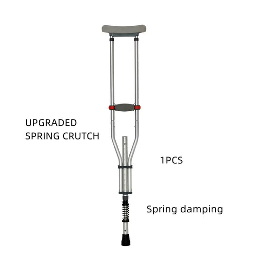 Aluminum Alloy Detachable Foldable Underarm Crutches Armpit Crutch Elderly Disabled Walking Stick Mobility Aid Walking Crutches