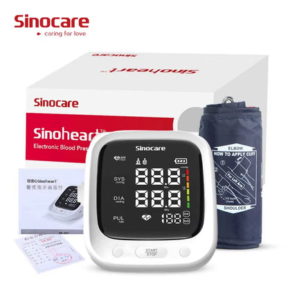 Sphygmomanometer Arm Blood Pressure Monitor Professional Digital Blood Pressure Monitor Adjustable Cuff 2-Users Mode