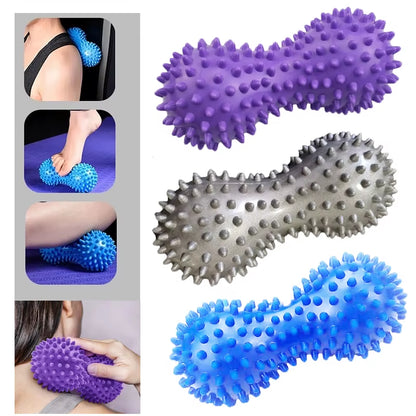 Foot Massage Roller Peanut Spiky Ball Myofascial Balls Massager for Plantar Fasciitis Mobility Neck Back Foot Massage