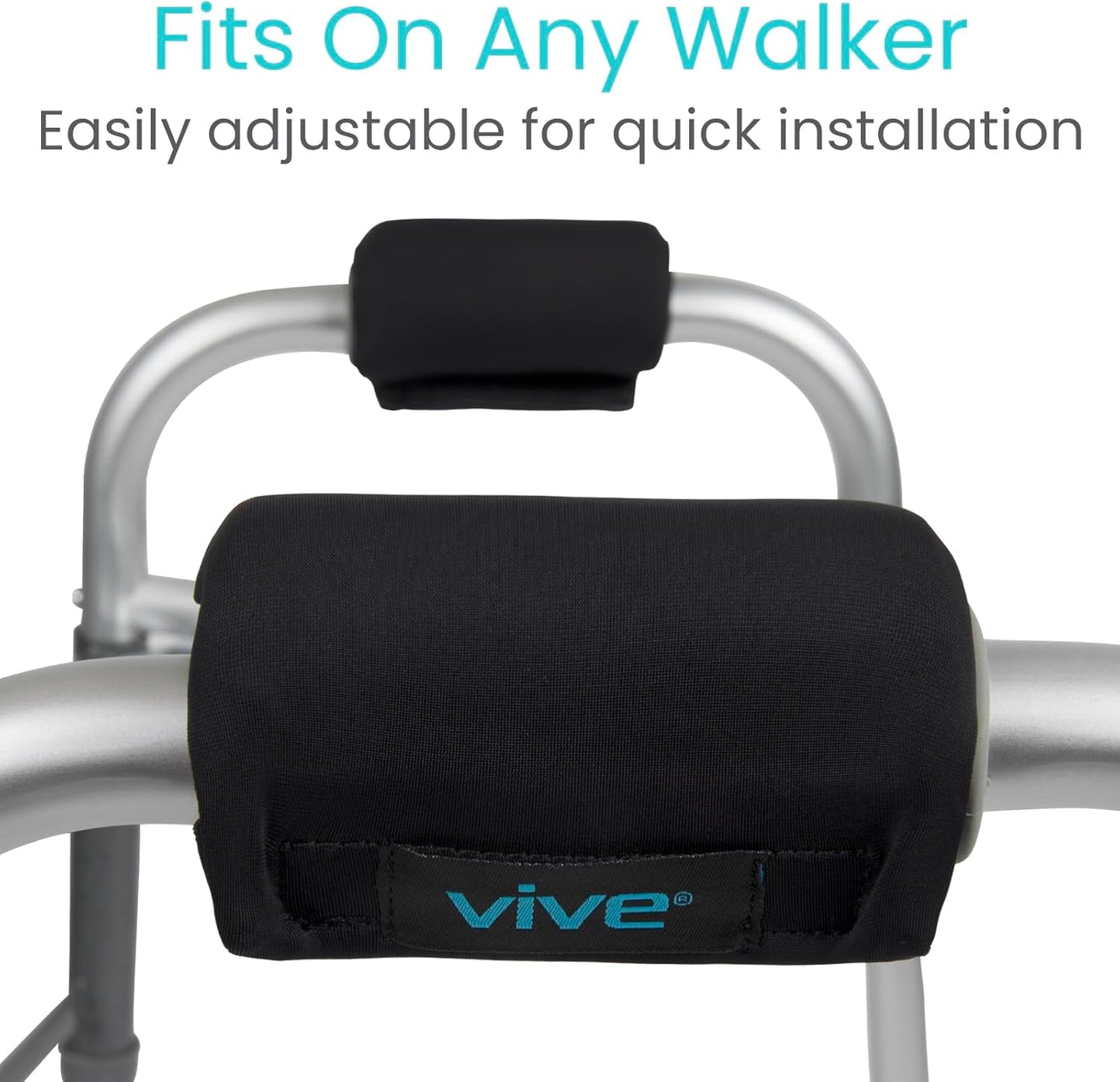 Walker Handle Cushions - Padded Hand Covers - Soft Cushion Padding Medical for Folding Rolling Wheelchair, Rollator Handle, Senior, Elderly Grippers - Crutch Handle Pad Grips - Mobility Aid