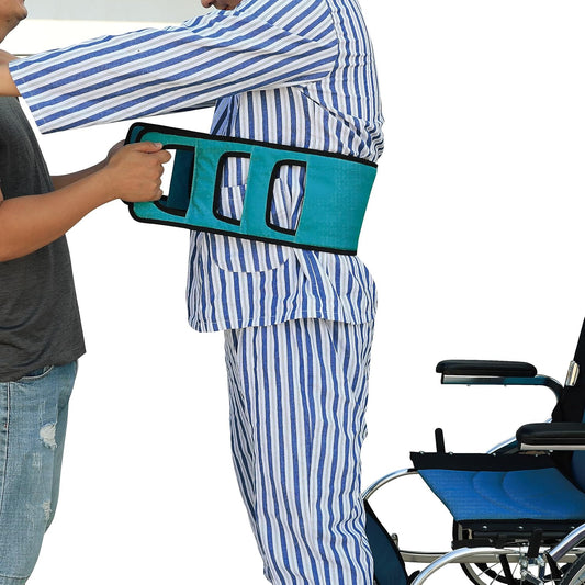 47.2 Inch Non-Slip Transfer Nursing Sling Gait Transfer Belt, Safety Patient Lift Board Mobility Standing Aids Equipment for Elderly or Patient(Green)