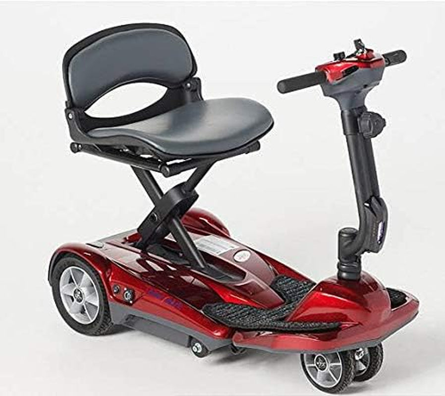 Transport AF+ - Automatic Folding Scooter with Remote Lithium Power Mobility (Burgundy Red)